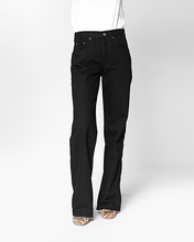 MID RISE WIDE STRAIGHT - BLACK